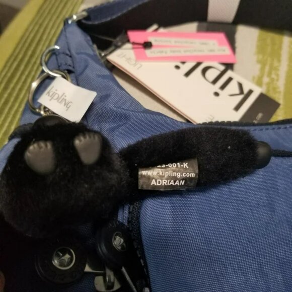 🐒Kipling Women's Rikka Shoulder Bag In Blue Lover🐒 - Picture 7 of 7